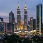 MBBS in Malaysia high rise building during night time